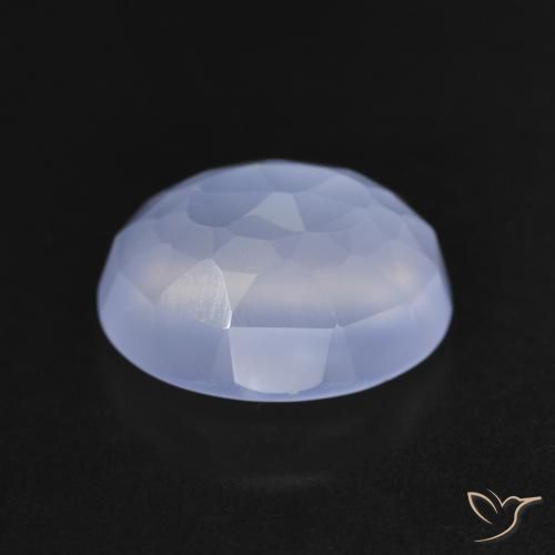 9,17 ctw natürlicher Purpurblau Chalzedon, Oval, Transparent