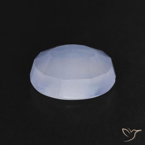 9,17 ctw natürlicher Purpurblau Chalzedon, Oval, Transparent