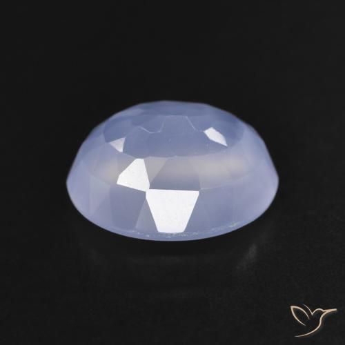 9,17 ctw natürlicher Purpurblau Chalzedon, Oval, Transparent