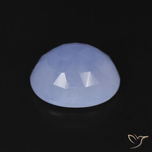 9,17 ctw natürlicher Purpurblau Chalzedon, Oval, Transparent