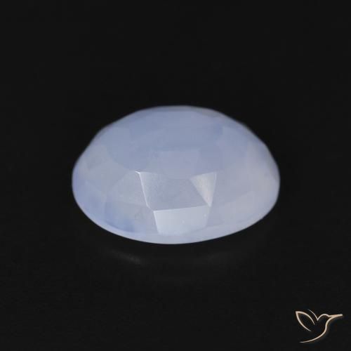 9,17 ctw natürlicher Purpurblau Chalzedon, Oval, Transparent