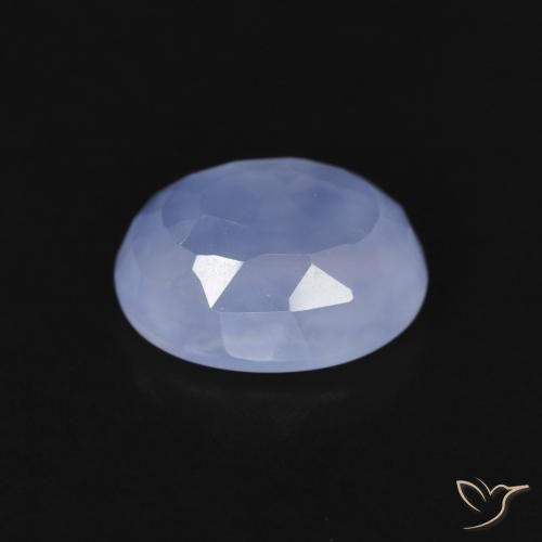 9,17 ctw natürlicher Purpurblau Chalzedon, Oval, Transparent
