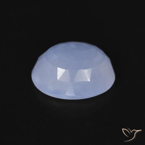9,17 ctw natürlicher Purpurblau Chalzedon, Oval, Transparent