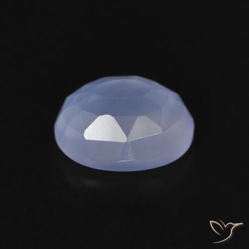 9,17 ctw natürlicher Purpurblau Chalzedon, Oval, Transparent