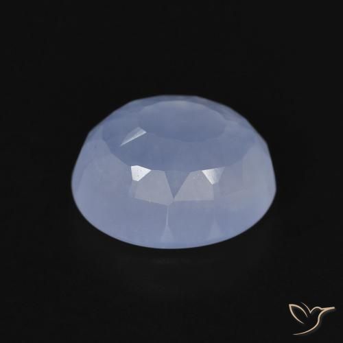 9,17 ctw natürlicher Purpurblau Chalzedon, Oval, Transparent