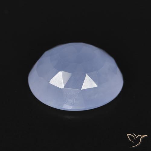 9,17 ctw natürlicher Purpurblau Chalzedon, Oval, Transparent