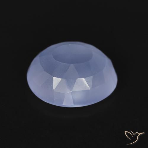 9,17 ctw natürlicher Purpurblau Chalzedon, Oval, Transparent