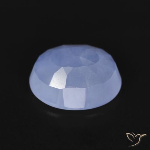 9,17 ctw natürlicher Purpurblau Chalzedon, Oval, Transparent