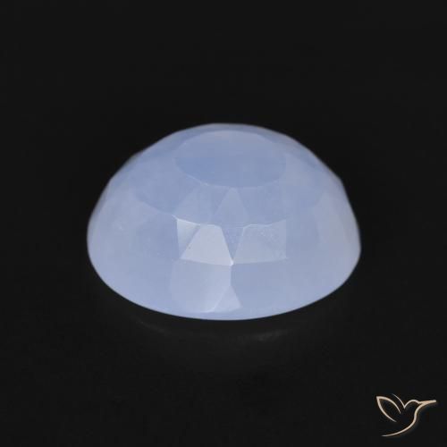 9,17 ctw natürlicher Purpurblau Chalzedon, Oval, Transparent