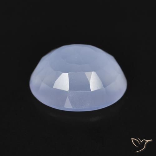 9,17 ctw natürlicher Purpurblau Chalzedon, Oval, Transparent