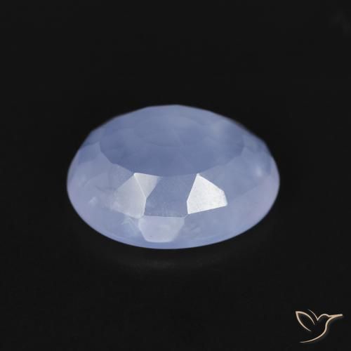 9,17 ctw natürlicher Purpurblau Chalzedon, Oval, Transparent