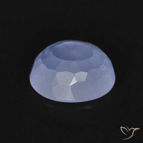 9,17 ctw natürlicher Purpurblau Chalzedon, Oval, Transparent
