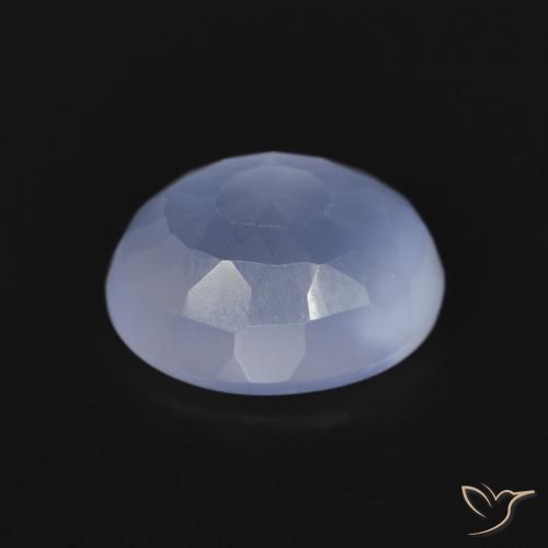 9,17 ctw natürlicher Purpurblau Chalzedon, Oval, Transparent