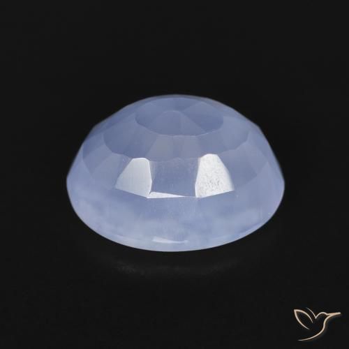 9,17 ctw natürlicher Purpurblau Chalzedon, Oval, Transparent