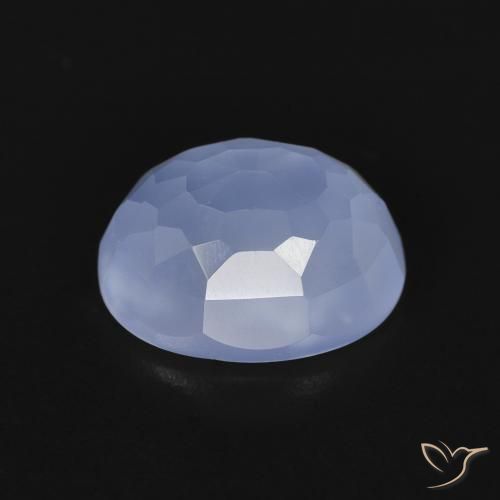 9,17 ctw natürlicher Purpurblau Chalzedon, Oval, Transparent