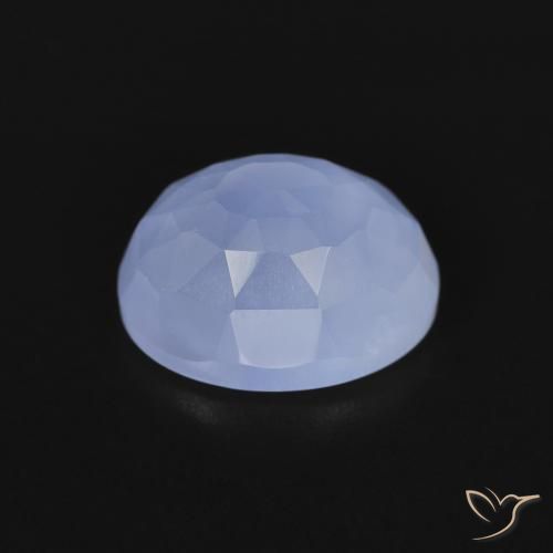 9,17 ctw natürlicher Purpurblau Chalzedon, Oval, Transparent