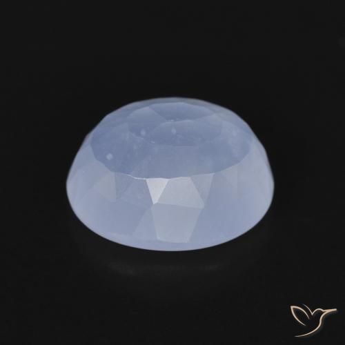 9,17 ctw natürlicher Purpurblau Chalzedon, Oval, Transparent