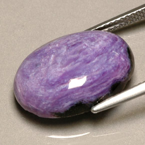 9,97 ctw natürlicher violetter Charoit, Oval Schliff, Lichtundurchlässig