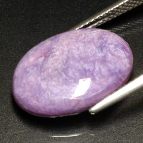 8,22 ctw natürlicher violetter Charoit, Oval Schliff, Lichtundurchlässig
