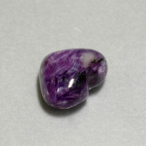 6,66 ctw natürlicher violetter Charoit, Herzform, Lichtundurchlässig
