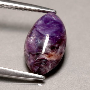 2,58 ctw natürlicher violetter Charoit, Marquise, Lichtundurchlässig