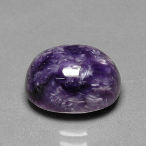 5,68 ctw natürlicher violetter Charoit, Oval Schliff, Lichtundurchlässig