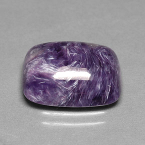 6,49 ctw natürlicher violetter Charoit, Kissenschliff, Lichtundurchlässig
