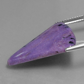 7,32 ctw natürlicher violetter Charoit, Fantasieschliff, Lichtundurchlässig