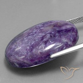 9,17 ctw natürlicher Mitteltiefes Violett Charoit, Oval, Lichtundurchlässig
