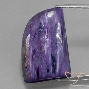 30.57ct Natürlicher Samt Lila Violett Charoit, Fantasie, Lichtundurchlässig