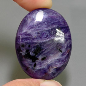9,17 ctw natürlicher Violet Charoit, Oval Schliff, Lichtundurchlässig