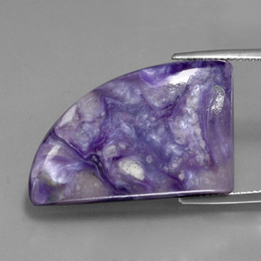 33,40 ctw natürlicher violetter Charoit, Fantasieschliff, Lichtundurchlässig