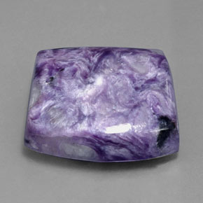 37,65 ctw natürlicher violetter Charoit, Fantasieschliff, Lichtundurchlässig