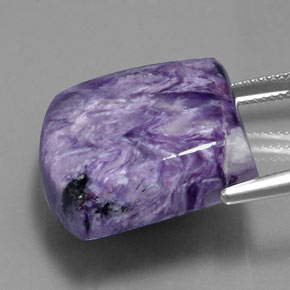37,65 ctw natürlicher violetter Charoit, Fantasieschliff, Lichtundurchlässig