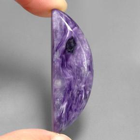 27,88 ctw natürlicher violetter Charoit, Fantasieschliff, Lichtundurchlässig