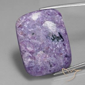 40.69ct Natürlicher Mitteltiefes Violett Charoit, Kissen, Lichtundurchlässig