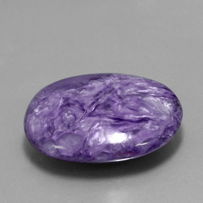 26,05 ctw natürlicher violetter Charoit, Oval Schliff, Lichtundurchlässig