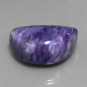 60,66 ctw natürlicher violetter Charoit, Fantasieschliff, Lichtundurchlässig