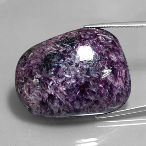 96,18 ctw natürlicher violetter Charoit, Fantasieschliff, Lichtundurchlässig