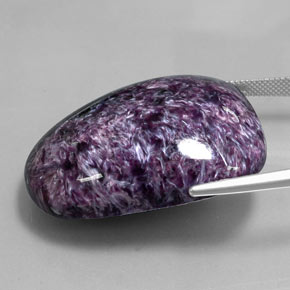 96,18 ctw natürlicher violetter Charoit, Fantasieschliff, Lichtundurchlässig