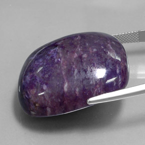 82,05 ctw natürlicher violetter Charoit, Fantasieschliff, Lichtundurchlässig