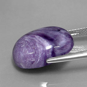 12,03 ctw natürlicher violetter Charoit, Oval Schliff, Lichtundurchlässig
