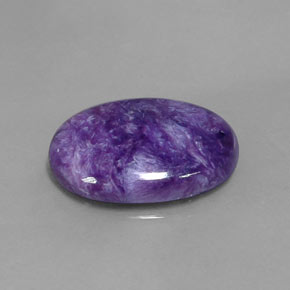 7,41 ctw natürlicher violetter Charoit, Oval Schliff, Lichtundurchlässig