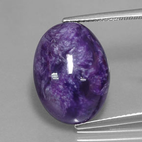 10,76 ctw natürlicher violetter Charoit, Oval Schliff, Lichtundurchlässig