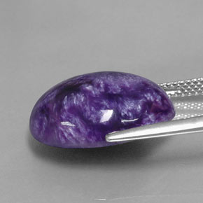 10,76 ctw natürlicher violetter Charoit, Oval Schliff, Lichtundurchlässig