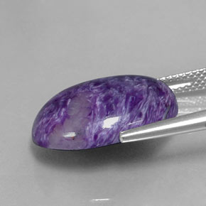 8,41 ctw natürlicher violetter Charoit, Oval Schliff, Lichtundurchlässig