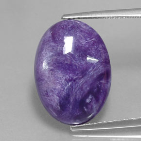 9,17 ctw natürlicher Violet Charoit, Oval Schliff, Lichtundurchlässig