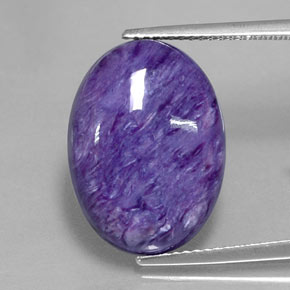 11,11 ctw natürlicher violetter Charoit, Oval Schliff, Lichtundurchlässig