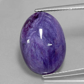 9,25 ctw natürlicher violetter Charoit, Oval Schliff, Lichtundurchlässig
