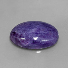 9,25 ctw natürlicher violetter Charoit, Oval Schliff, Lichtundurchlässig